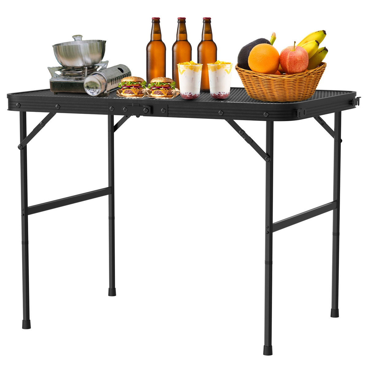 35.62x23.42x25.9in Foldable Camping Table — Outdoor Recreation