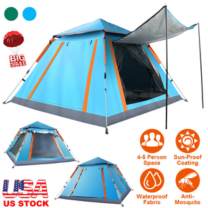 4-5 Person Camping Tent Outdoor Foldable Waterproof Tent — Camping & Hiking