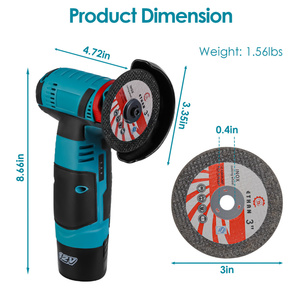 12V Cordless Mini Angle Grinder Kit – view 6
