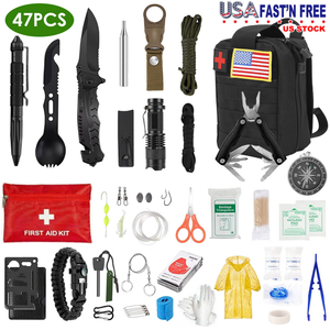 47Pcs Emergency Survival Kit — Outdoor Recreation