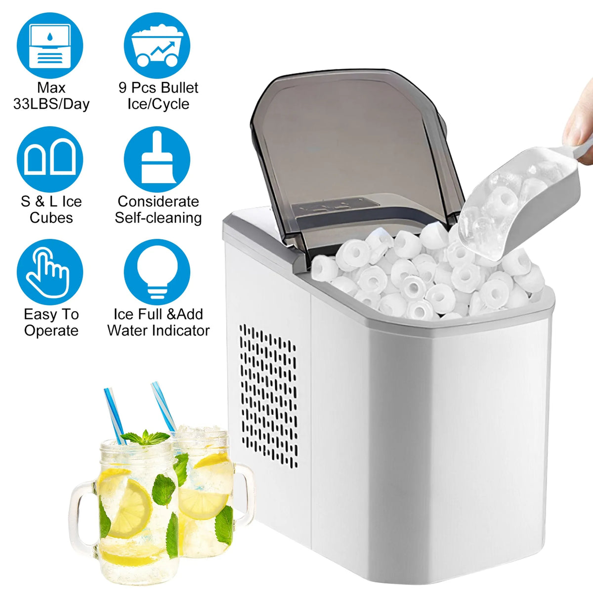 Electric Countertop Ice Maker