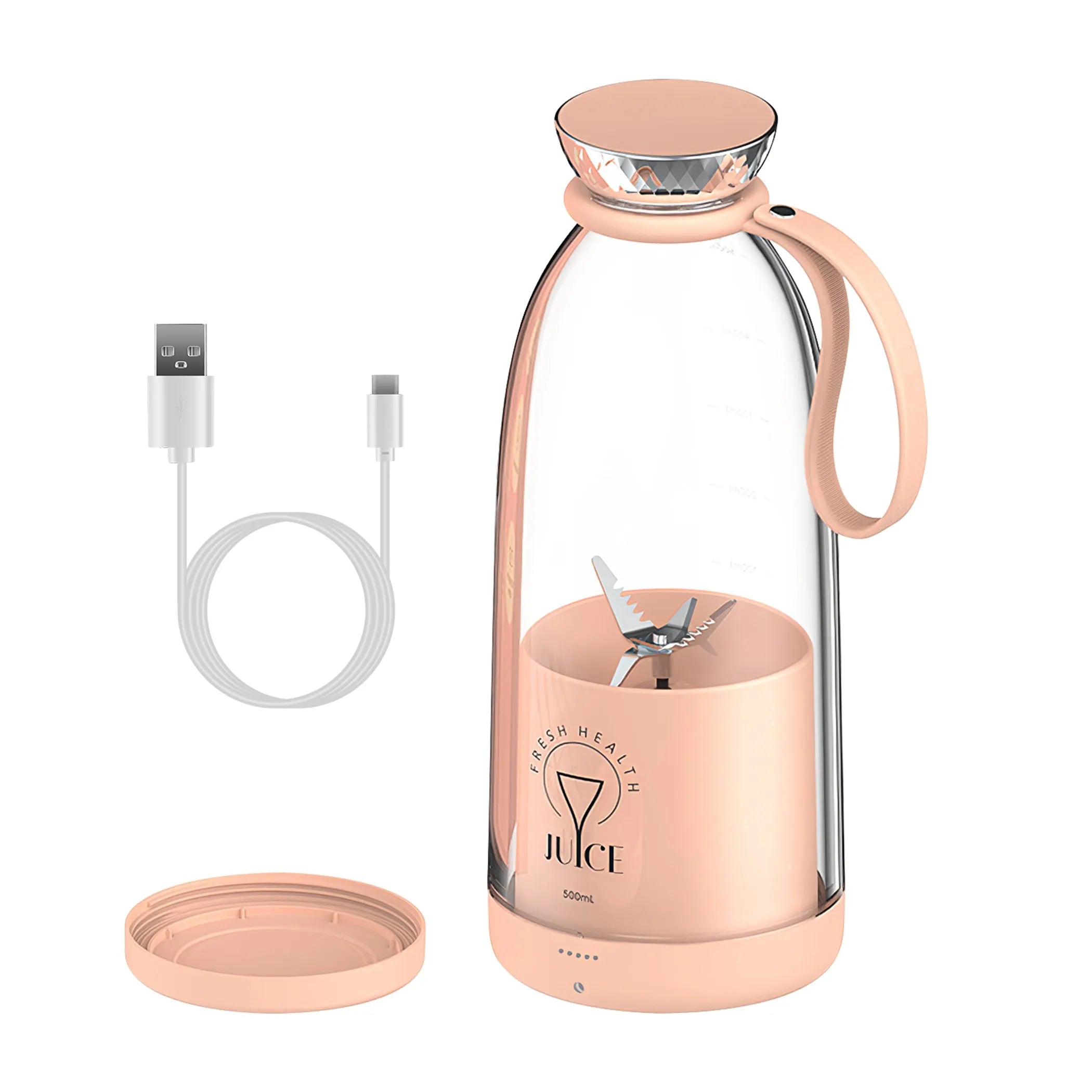 2-in-1 16.9OZ Portable Fruit Blender