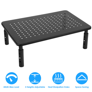 3-Height Adjustable Monitor Stand Riser — view 2