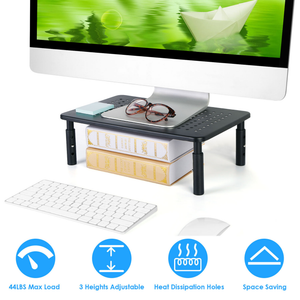 3-Height Adjustable Monitor Stand Riser — view 3