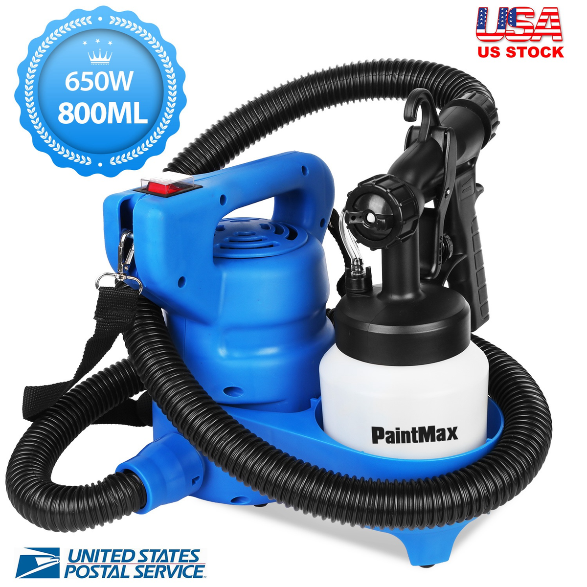 800ML Paint Spray Painter 650W Oil Primer Water Paint Sprayer Machine – view 2