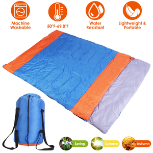 2 People Sleeping Bag for Adult Kids Lightweight — Camping & Hiking