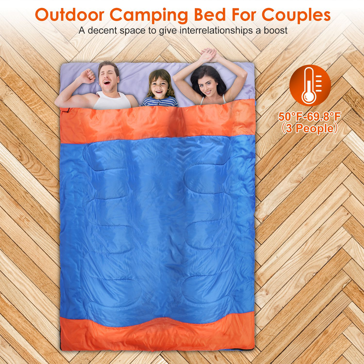 3 People Sleeping Bag — Camping & Hiking