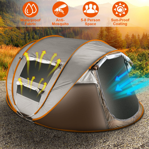 5-8 Person Pop Up Tent Automatic Setup Camping Tent — Camping & Hiking