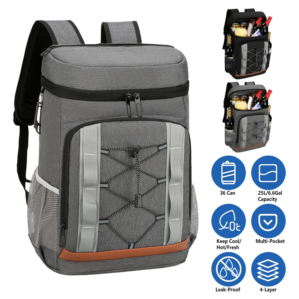 Cooler Backpack 36 Can Leakproof — Outdoor Recreation