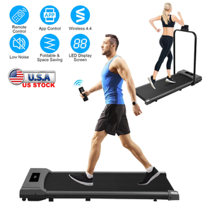 2-in-1 Under Desk Folding Treadmill Foldable Walking Pad — Fitness Equipment