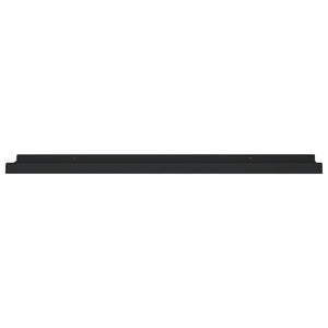 Picture Frame Ledge Shelves 2 pcs Black 31.5"x3.5"x1.2" MDF