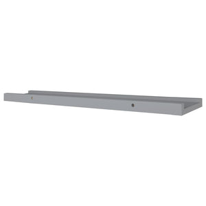 Picture Frame Ledge Shelves 2 pcs Gray 31.5"x3.5"x1.2" MDF