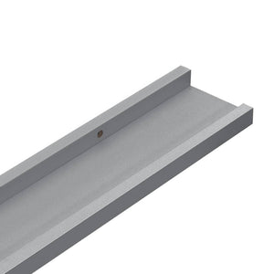 Picture Frame Ledge Shelves 2 pcs Gray 31.5"x3.5"x1.2" MDF