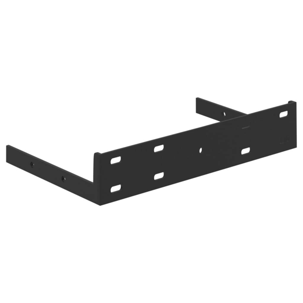 Floating Wall Shelves 2 pcs Concrete Gray 9.1"x9.3"x1.5" MDF
