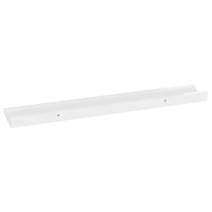 Wall Shelves 2 pcs High Gloss White 23.6"x3.5"x1.2