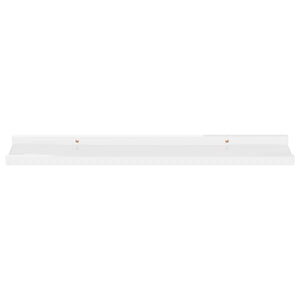 Wall Shelves 2 pcs High Gloss White 23.6"x3.5"x1.2