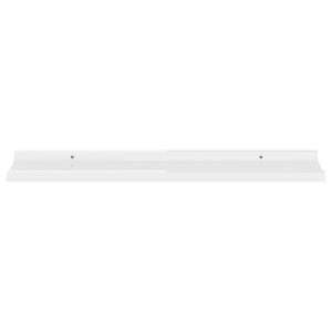 Wall Shelves 4 pcs High Gloss White 31.5"x3.5"x1.2