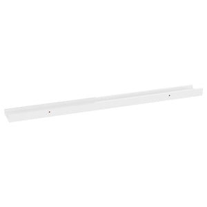 Wall Shelves 4 pcs High Gloss White 31.5"x3.5"x1.2