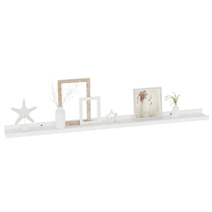 Wall Shelves 2 pcs White 39.4"x3.5"x1.2