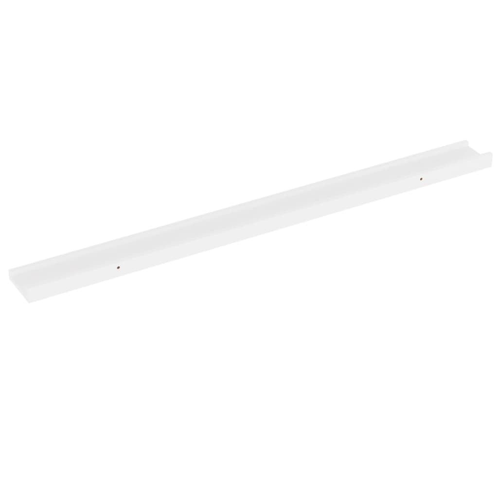 Wall Shelves 2 pcs White 39.4"x3.5"x1.2
