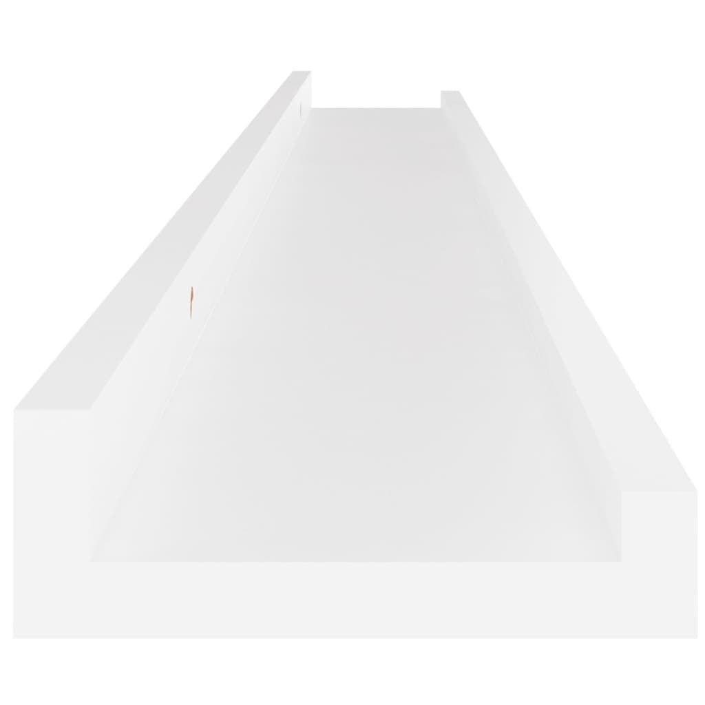 Wall Shelves 2 pcs White 39.4"x3.5"x1.2