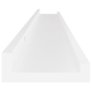 Wall Shelves 2 pcs White 39.4"x3.5"x1.2