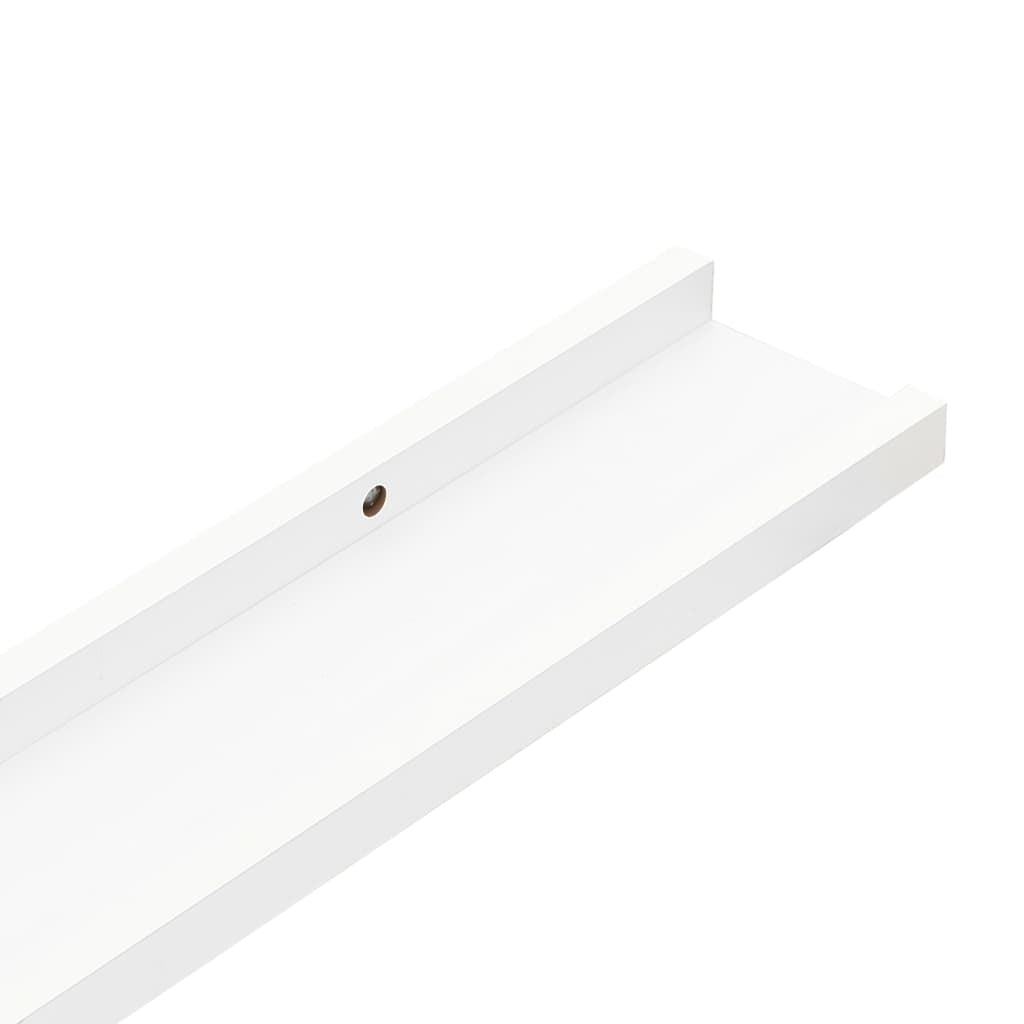 Wall Shelves 2 pcs White 39.4"x3.5"x1.2