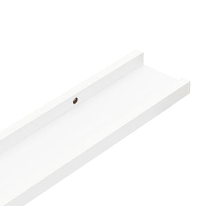 Wall Shelves 2 pcs White 39.4"x3.5"x1.2