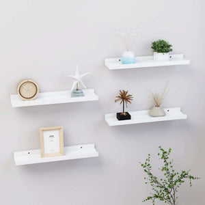 Wall Shelves 4 pcs White 15.7"x3.5"x1.2