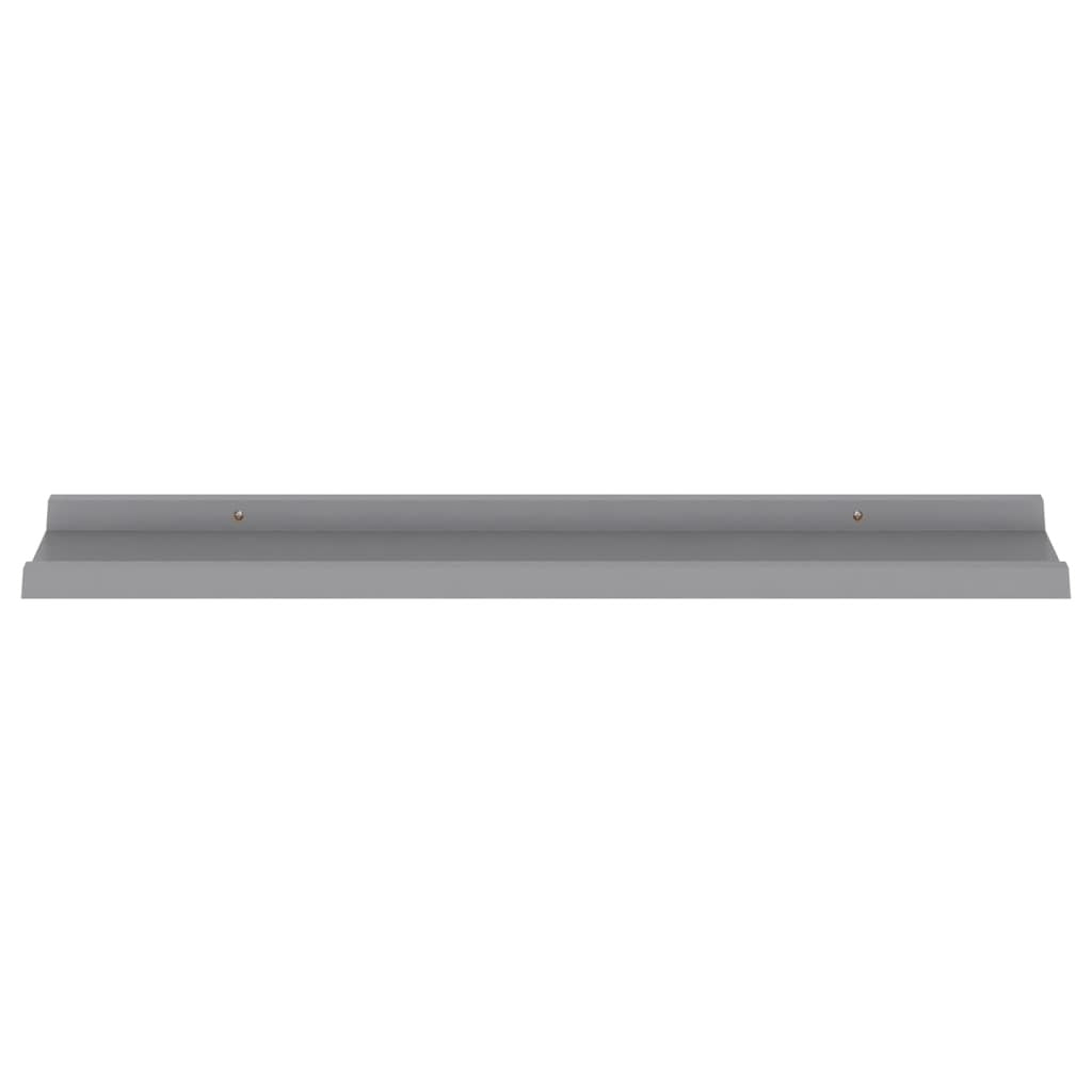 Wall Shelves 4 pcs Gray 31.5"x3.5"x1.2