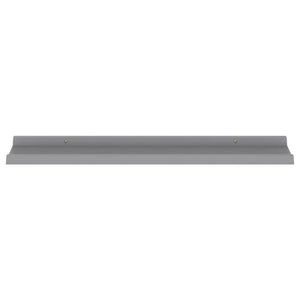 Wall Shelves 4 pcs Gray 31.5"x3.5"x1.2