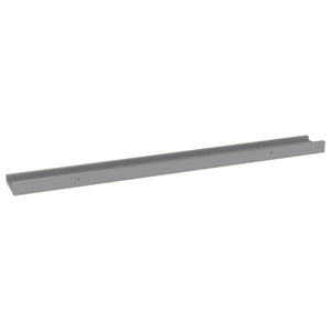 Wall Shelves 4 pcs Gray 31.5"x3.5"x1.2