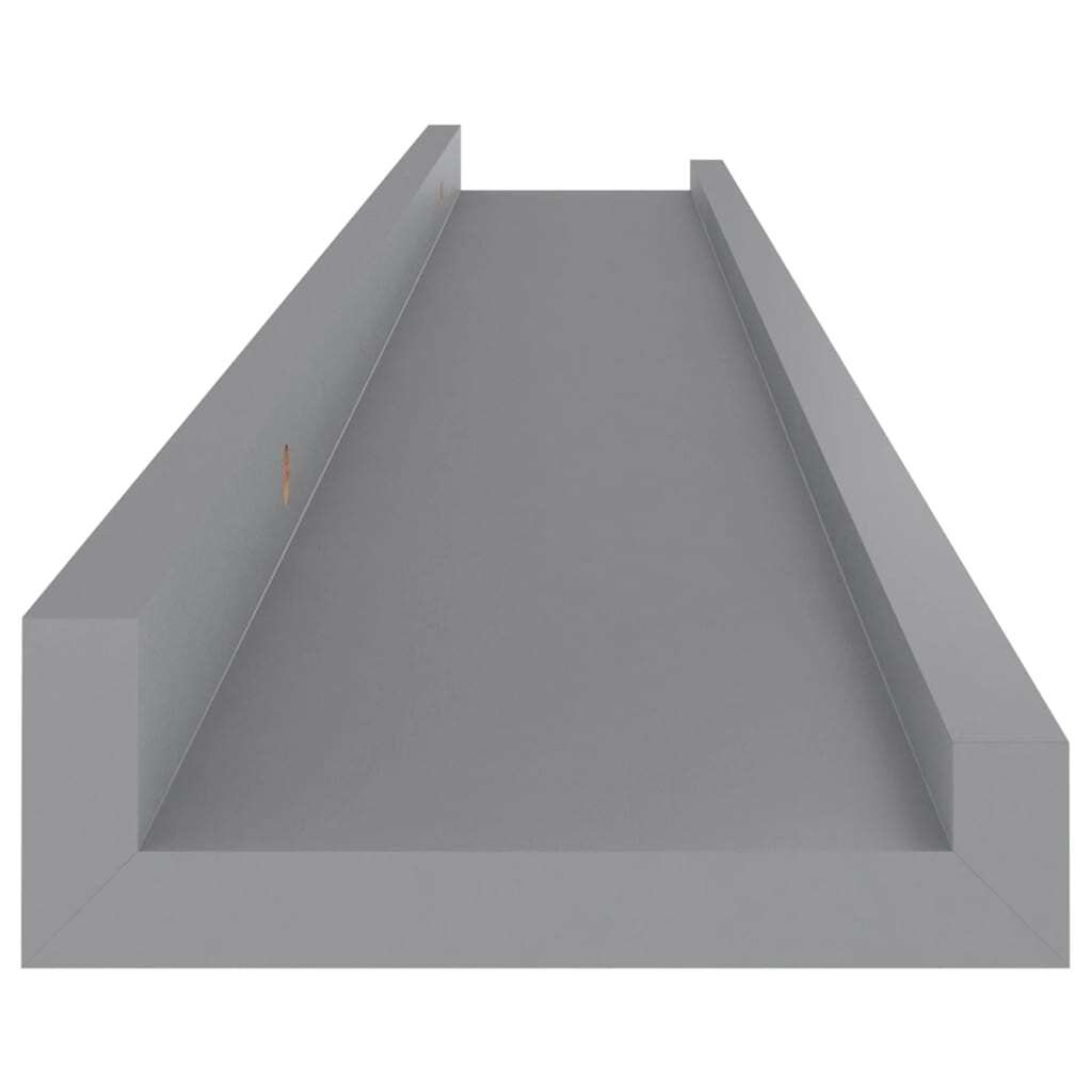 Wall Shelves 4 pcs Gray 31.5"x3.5"x1.2