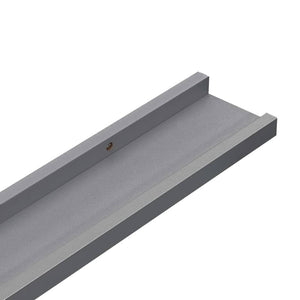 Wall Shelves 4 pcs Gray 31.5"x3.5"x1.2