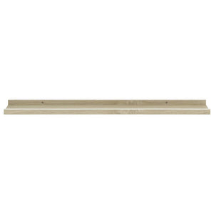 Wall Shelves 4 pcs White and Sonoma Oak 31.5"x3.5"x1.2