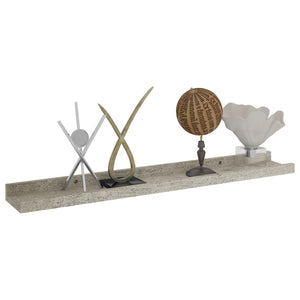 Wall Shelves 2 pcs Concrete Gray 23.6"x3.5"x1.2