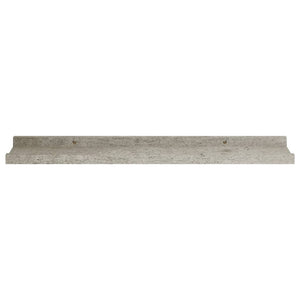 Wall Shelves 2 pcs Concrete Gray 23.6"x3.5"x1.2
