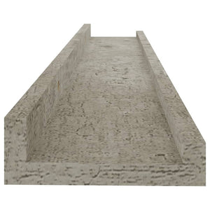 Wall Shelves 2 pcs Concrete Gray 23.6"x3.5"x1.2
