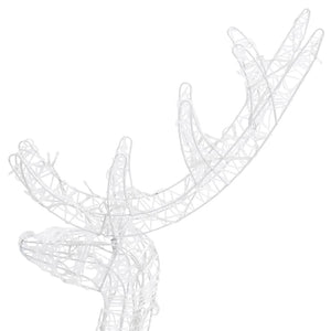 Acrylic Reindeer Christmas Decoration 140 LEDs 4 ft Warm White