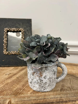 Cement Rustic Mug Planter