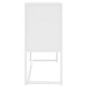 Sideboard White 29.5"x13.8"x29.5" Steel