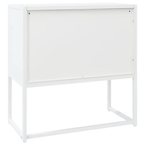 Sideboard White 29.5"x13.8"x29.5" Steel
