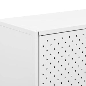 Sideboard White 29.5"x13.8"x29.5" Steel