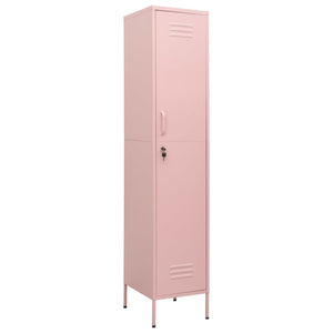 Locker Cabinet Pink 13.8"x18.1"x70.9" Steel