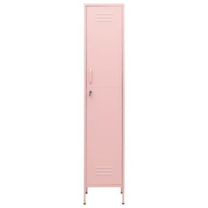 Locker Cabinet Pink 13.8"x18.1"x70.9" Steel