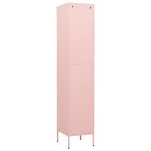 Locker Cabinet Pink 13.8"x18.1"x70.9" Steel