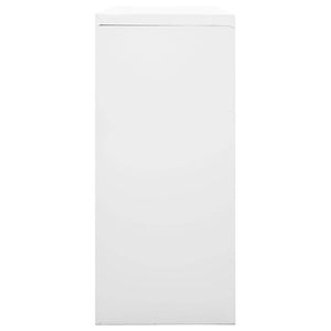 Sliding Door Cabinet Gray 35.4"x15.7"x35.4" Steel