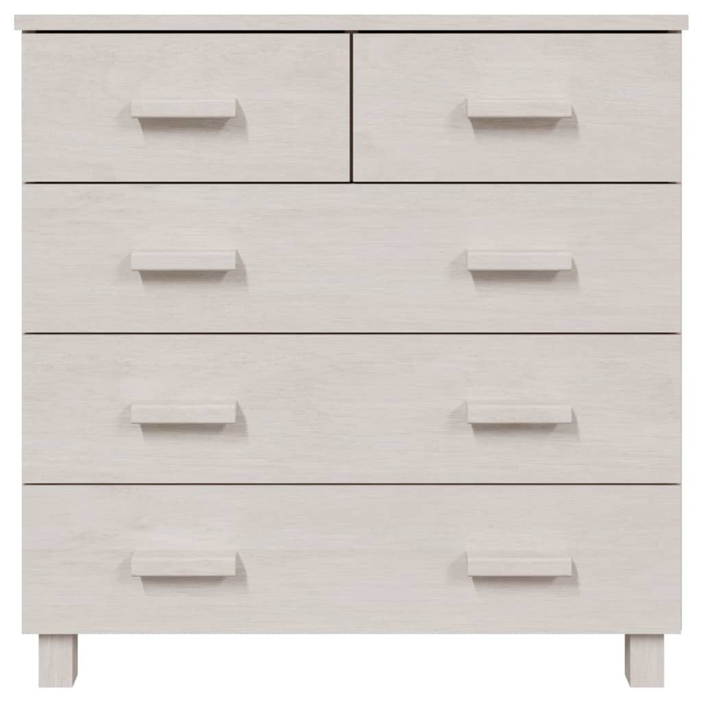 Sideboard HAMAR White 31.1"x15.7"x31.5" Solid Wood Pine