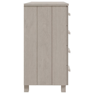 Sideboard HAMAR White 31.1"x15.7"x31.5" Solid Wood Pine