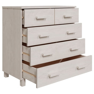 Sideboard HAMAR White 31.1"x15.7"x31.5" Solid Wood Pine